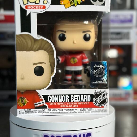 NHL Blackhawks Connor Bedard Funko Pop! #96 - Picture 1 of 6